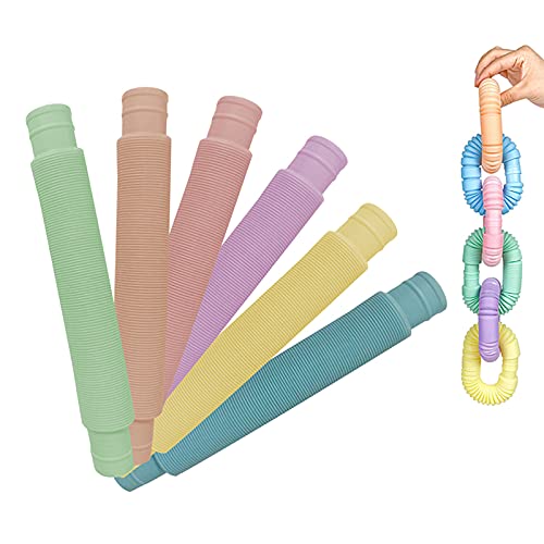 Amazon | スクイーズ プッシュポップ 減圧玩具 伸縮チューブ 6色セット