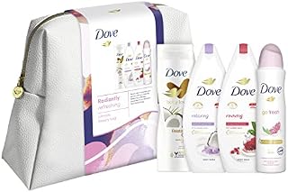 Dove Radiantly Refreshing Ultimate exclusive Beauty Bag Dove Body Wash, Body Lotion& Dove Deodorant Gifts for her