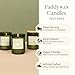Paddywax Eco Collection Soy Wax Blend Candle in Glass Jar, Bamboo & Green Tea Scent, Green Vessel with Wood Lid, 8 oz