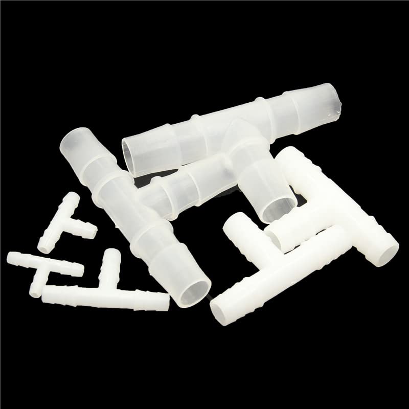 Aexit Raccordo A T Per Tubi Flessibili In Plastica - Diametro Interno 10 Mm, Connettore A 3 Vie Per Acqua, Gas O Carburante