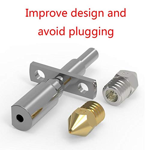 Réparez la tête d'impression 1 Set Hot End avec Le kit d'extrudeuse Hotend de buse 0.4MM V2 adapté à la tête d'impression de Bloc Chauffant d'imprimante 3D Zortrax M200 (Couleur : Argent)