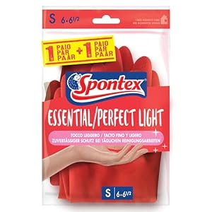 Spontex Perfect Light huishoudhandschoenen, ideaal voor alle reinigingswerkzaamheden, van natuurlijk latex, met anti…