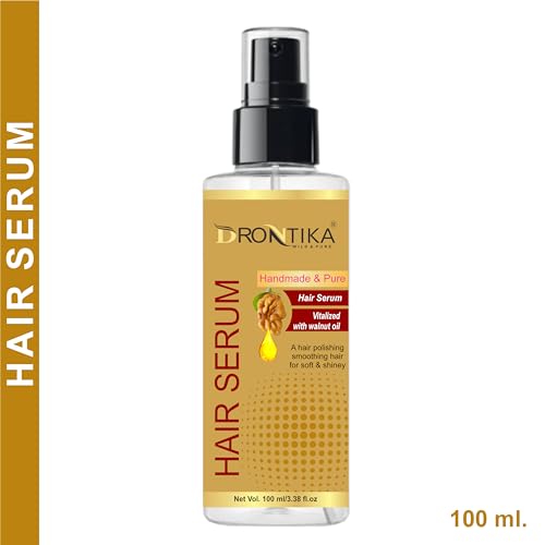 Image of Herbal Hair Serum for Women & Men | Contains Walnut Oil | Instant Shine & Smoothness | Regular use Hair Serum for Dry & Wet Hair | Gives frizz-free Hair | Soft & Silky Touch