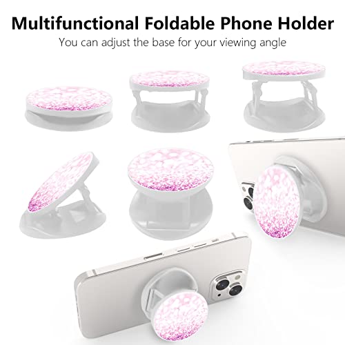2 Pack Cell Phone Stand Foldable Expanding Phone Sockets Finger Grip Holder For Smartphone And Tablets - Nebula Galaxy+Glitter Pink #TOP2