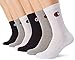 Champion LEGACY CREW SOCKS X6 Calcetines de Deporte, Multicolor (BLUE MARINE/BLANC/GRIS 97Y), 43-46 (Pack de 6) Unisex-Adulto