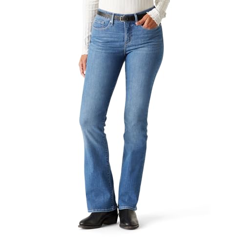 Levi Strauss Signature Women's Totally Shaping Bootcut Jeans Mid-Rise Stretch Denim (Also Available in Plus), (New) Out of Town, 2 Regular