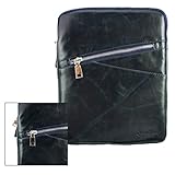 Außen schließt eine geschlossene Reißverschlussfach, Schlupf Seitentasche und einenmagnetischen Knopf Ärmel