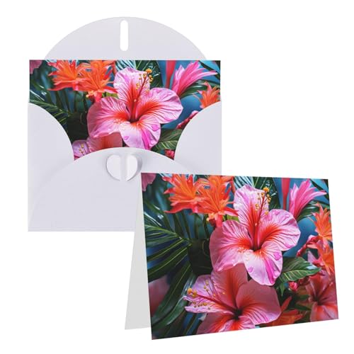 Cartes de vœux vierges anniversaire mariage et remerciement avec enveloppes vertes