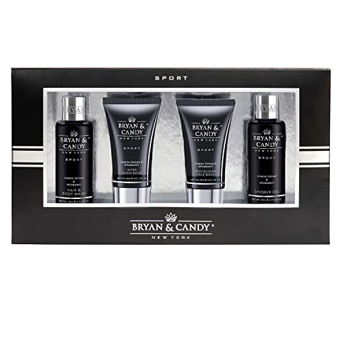 Bryan & Candy Complete Face & Body Care Kit Gift Set for Men |100% Vegan | Skin-Friendly pH 5.5 for All Skin Types,SLS & Paraben Free (LEMON & THYME KIT)