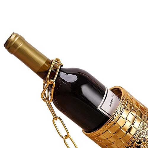 Soporte de vino para botella libre de pie color plata miniatura 4