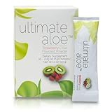 Ultimate Aloe Powder – Strawberry Kiwi Flavor, Supports Digestive Health, Immune System & Normal Healing, Aloe in Convenient Powder Packets, 16 Packets, Gluten-Free, Vegan, Non-GMO