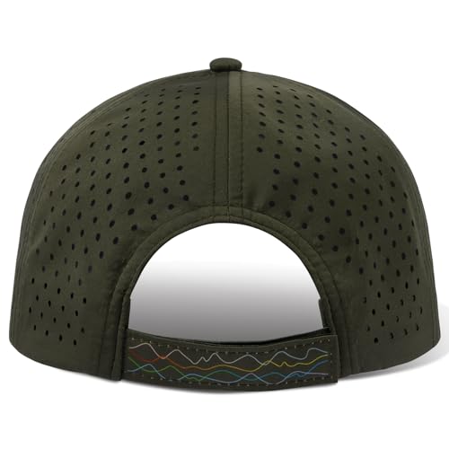 Image of UPF 50+ Performance Water Resistant Baseball Cap Lightweight Breathable Hat Golf Running Boat Hiking for Men Women