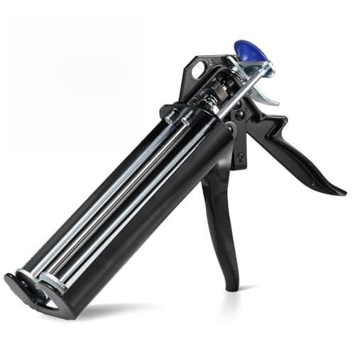 Pistola de calafateo manual con relación de empuje 28:1, aplicador de epoxi dual para cartuchos de 400 ml 1:1, ideal para pegar azulejos y paneles