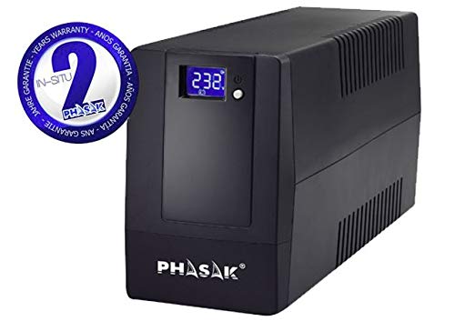 S.A.I. Phasak 600 VA LCD táctil USB RJ45 digital interativo