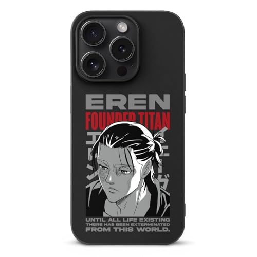 iPhone15Pro用ケース 進撃の巨人 エレン・イェーガー アイフォン15Pro用ケース スマホケース おしゃれ 人気 TPU 耐衝撃 携帯ケース