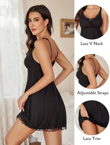 Image of Avidlove Women Sexy Sleepwear Lace Chemise Nightgown Full Slip Babydoll Sleepwear