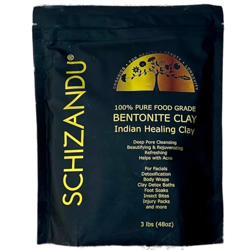 Argile curative aztèque naturelle 1,4 kg pour purifier la peau et les cheveux fatigués