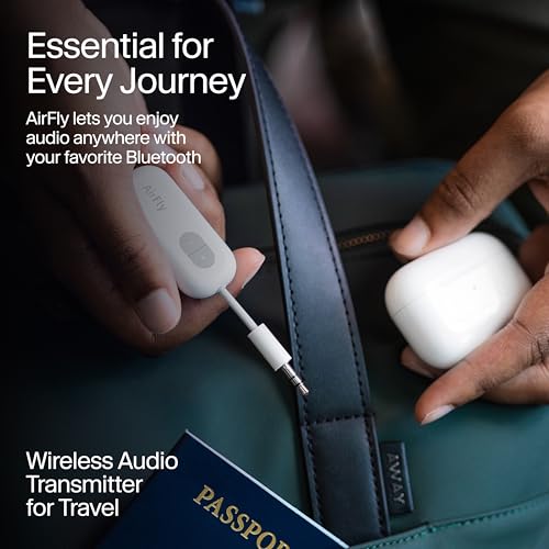 Twelve South AirFly SE | Bluetooth Wireless Audio Transmitter Adapter for AirPods/Headphones, 20+ Hr Battery, Works with 3.5mm aux Jacks on Airplanes, TVs, Gym Equipment, and Travel by Twelve South - Image 6