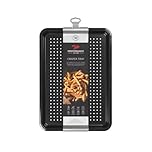 Tala Performance Crisper Baking Tray, Professional Gauge Carbon Steel with Eclipse Non-Stick Coating, 39.4x26.8x2.08 cm; Perfect for Crispy Chips or Pizza Bases, Black, Reg