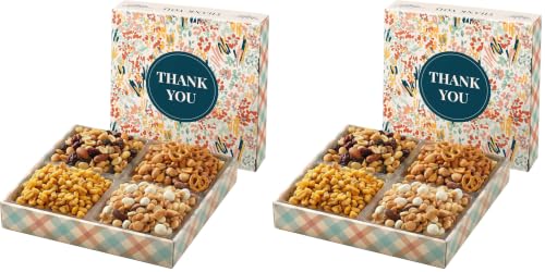 Broadway Basketeers Thank You Nuts Gift Basket Gourmet Nut Box Assortment for Men And Women Business and Corporate, Healthy Gift Tray for Appreciation (Pack of 2) image 5