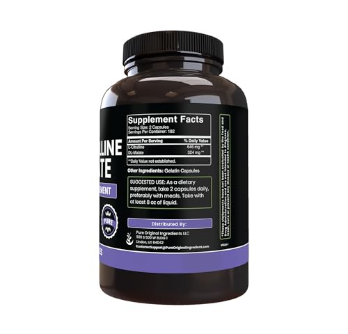 Pure Original Ingredients L-Citrulline Capsules