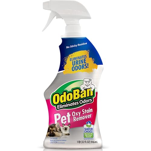 Image of OdoBan Pet Solutions Oxy Stain Remover, Pet Stain Eliminator, 32 Ounce Spray