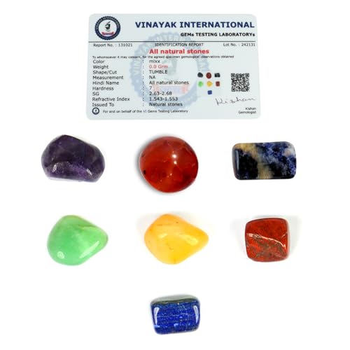 Image of Reiki Crystal Products Certified Natural Crystal Tumble Stone Kit | Multiple Crystal Stone Sets for Meditation, Reiki, Chakra & Spiritual Practices