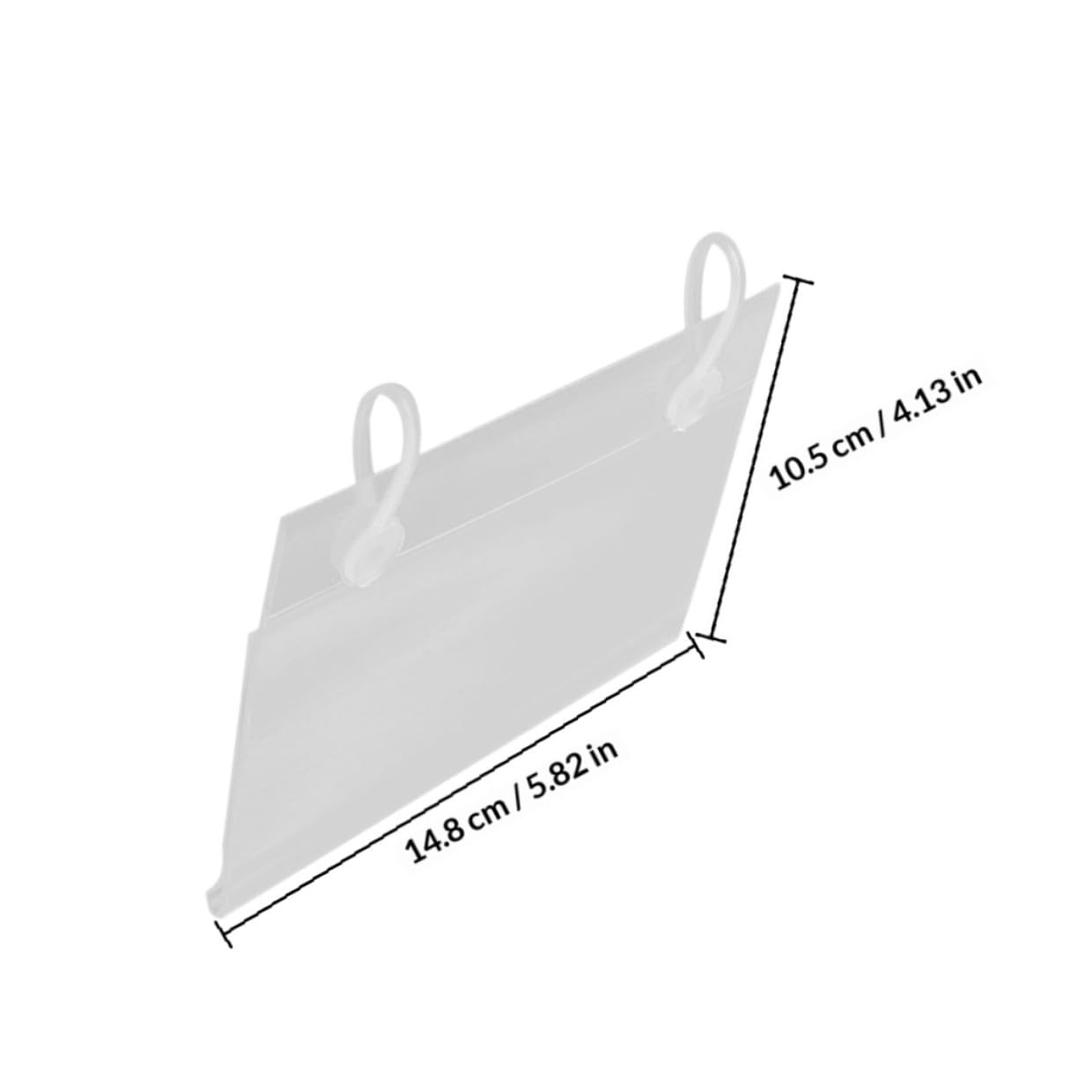 DOITOOL Porta Etichette Prezzi 40 Pezzi in Pvc Trasparente Design Semplice e Facile da Installare per Esposizione Prezzi in Supermercato