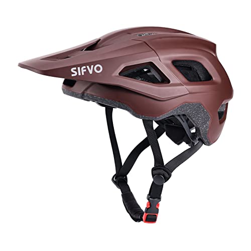 SIFVO 自転車 ヘルメット 大人用 スポーツヘルメット ロードバイク マウンテン ヘルメット CPSC/CE認定済み 通気 サイクリングヘルメット 超軽量 サンバイザー付き 耐衝撃 サイズ調整可能 アゴパッド付き 男女兼用
