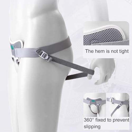Faja para hernia inguinal unisex ajustable con almohadillas miniatura 3