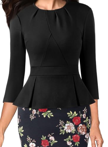 Image of VFSHOW Womens Peplum Work Business Office Church Bodycon Sheath Dress