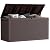 EHHLY 90 Gallon Outdoor Storage Box, Lockable Package Outside Storage Box Waterproof, Patio Cushions Deck Storage Boxes, Rattan Plastic Garden Hose Containers Resin Pool Storage Bins with lids, Brown
