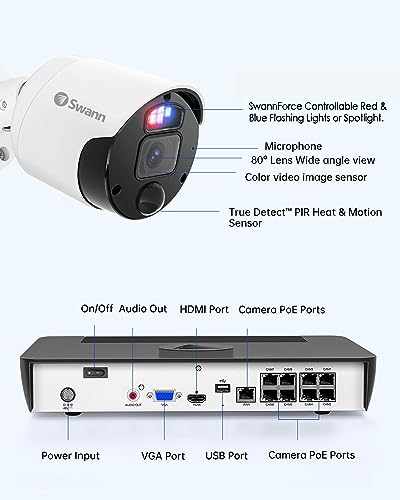 Swann SWNVK-879808-US Professional 4K 8 Channel Home Security Camera System thumb #4