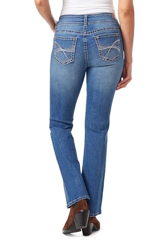Image of WallFlower Luscious Curvy Bootcut Jeans for Women, Mid-Rise Insta Stretch Denim, Size-Inclusive Juniors Jeans