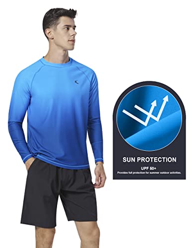 Mens Rash Guard UPF 50+ Swim Shirts UV Sun Protection T-Shirt Quick Dry Long Sleeve Beach Shirts for Fishing4