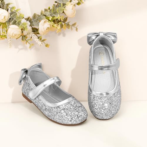 Image of PANDANINJIA Toddler Dress Shoes Flower Girls Ballet Flats