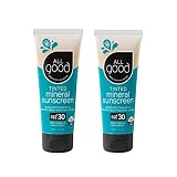 All Good Tinted Mineral Sport Sunscreen Lotion for Face & Body - UVA/UVB Broad Spectrum, SPF 30, Cor