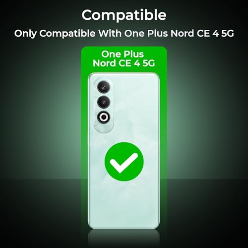 Image of A rtistque Transparent Back Cover Case Compatible with OnePlus Nord CE 4 | Acrylic Armor | Anti-Drop | Shockproof TPU Edge | OnePlus Nord CE 4 Back Cover - Green