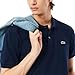 Lacoste Men's Classic Fit L.12.12 Light Piqué Polo Shirt, Navy Blue, Large