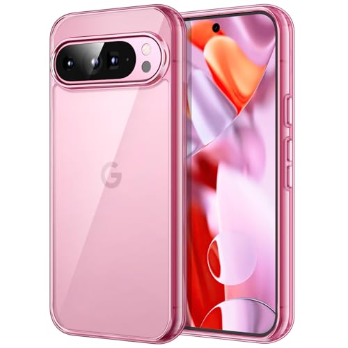 Image of JETech Cover Case for Google Pixel 9 Pro XL 2024, Non-Yellowing Shockproof Bumper Protective Phone Cover, Anti-Scratch Hard PC Back (Quartz Rose)