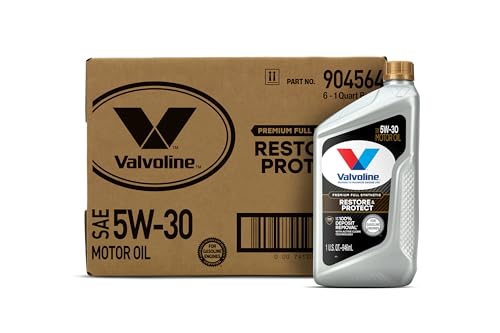 Image of Valvoline Restore & Protect Full Synthetic 5W-30 Motor Oil 1 QT, Case of 6