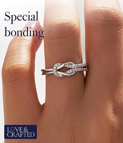 Love & Crafted Knot Ring - Adjustable Mother Daughter & Friendship Rings3