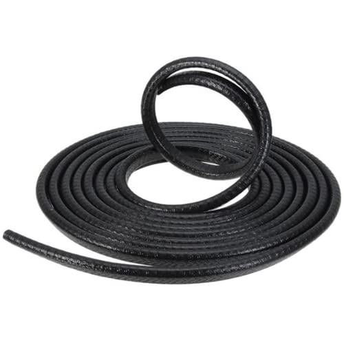 5 m de Protection de Porte de Voiture – Rouleau en Forme de U, Protection de Porte en Caoutchouc, Installation Facile, Couleur Noire, Rouleau de Protection de Coffre de Voiture Flexible – par TRIXES