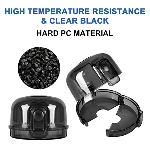 Grenfu Stove Knob Covers For Child Safety (5 + 1 Pack) Gas Stove Knob Covers With Strong Adhesive Double-Sided Tape Oven Knob Covers For Child Safety Prevent Kids & Pets From Turning On Stoves Black #TOP3