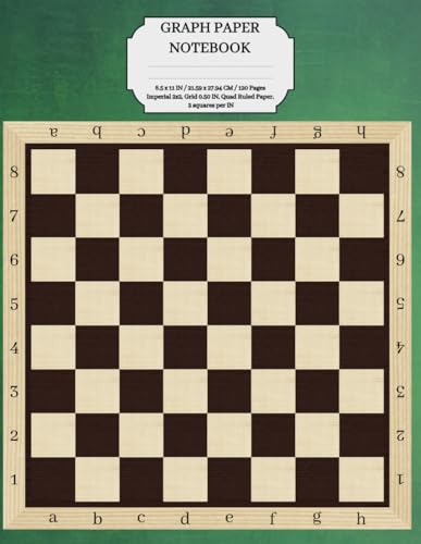 CHESS AND MILL GAME NOTEBOOK: CHESS AND MILL GAME GAME BORD NOTEBOOK 8.5 x 11 IN / 21.59 x 27.94 CM / 120 Pages Imperial 2x2, Grid 0.50 IN, Quad Ruled Paper, 2 squares per IN