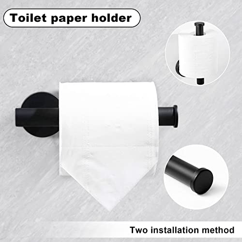 8piecesbathroomtowelracksetincludes2packs236inchtowelbar2packstowelhook2packstowelring2packstoiletpaperholdermatteblackbathroomaccessoriessets  Urban Country Home Decor 8 pieces bathroom towel rack set includes 2 packs 236 inch towel bar 2 packs towel hook 2 packs towel ring 2 packs toilet paper holder matte black bathroom accessories sets  urban country home decor