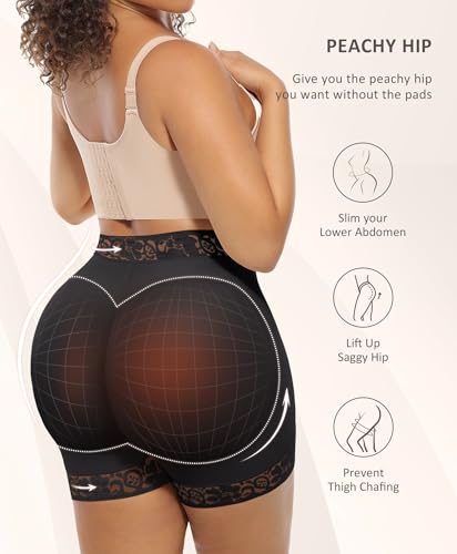 FeelinGirl Butt Lifter Panties Hip Enhancer Shapewear Tummy Control Body Shaper Shorts2