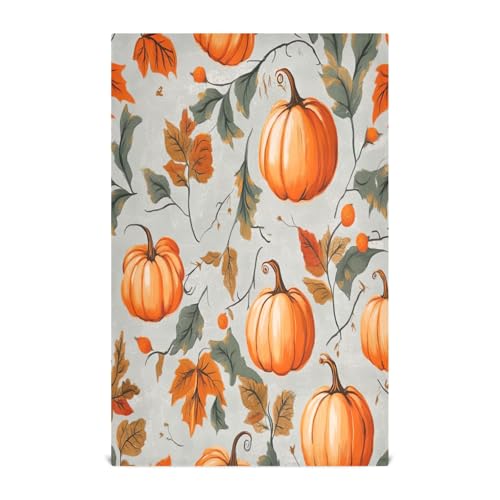 STAYTOP Thanksgiving Pumpkin Kitchen Dish Towel Set,1Pcs Drying Kitchen Towels Tea Towels Gift Set for Drying Cleaning Cooking Baking