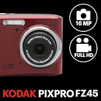 KODAK Pixpro - FZ45 - Kompakte Digitalkamera 16,44 Megapixel - Rot - 1280 x 720p – Ansicht 3