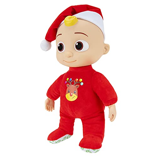 Image of CoComelon Musical Deck The Halls JJ - Includes JJ Roto Doll with Santa Hat - Festive Doll with Activated Sounds - Toys for Preschoolers